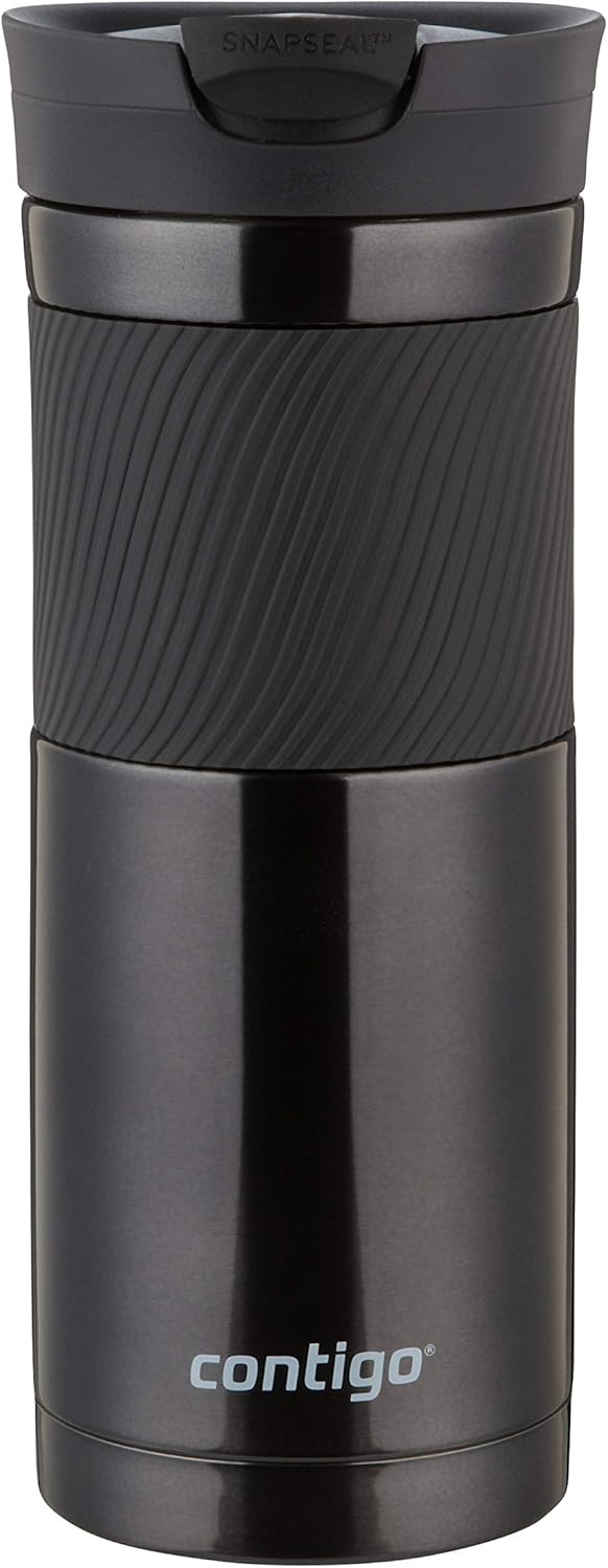 Contigo Snapseal Travel Mug Byron-Huron, Stainless Steel Thermal Vacuum Flask for hot and Cold Drink