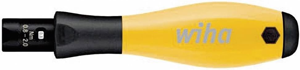 Wiha einstellbarer Drehmoment-Schraubendreher TorqueVario®-S ESD 0,1-0,6 Nm, hörbares Klicksignal be
