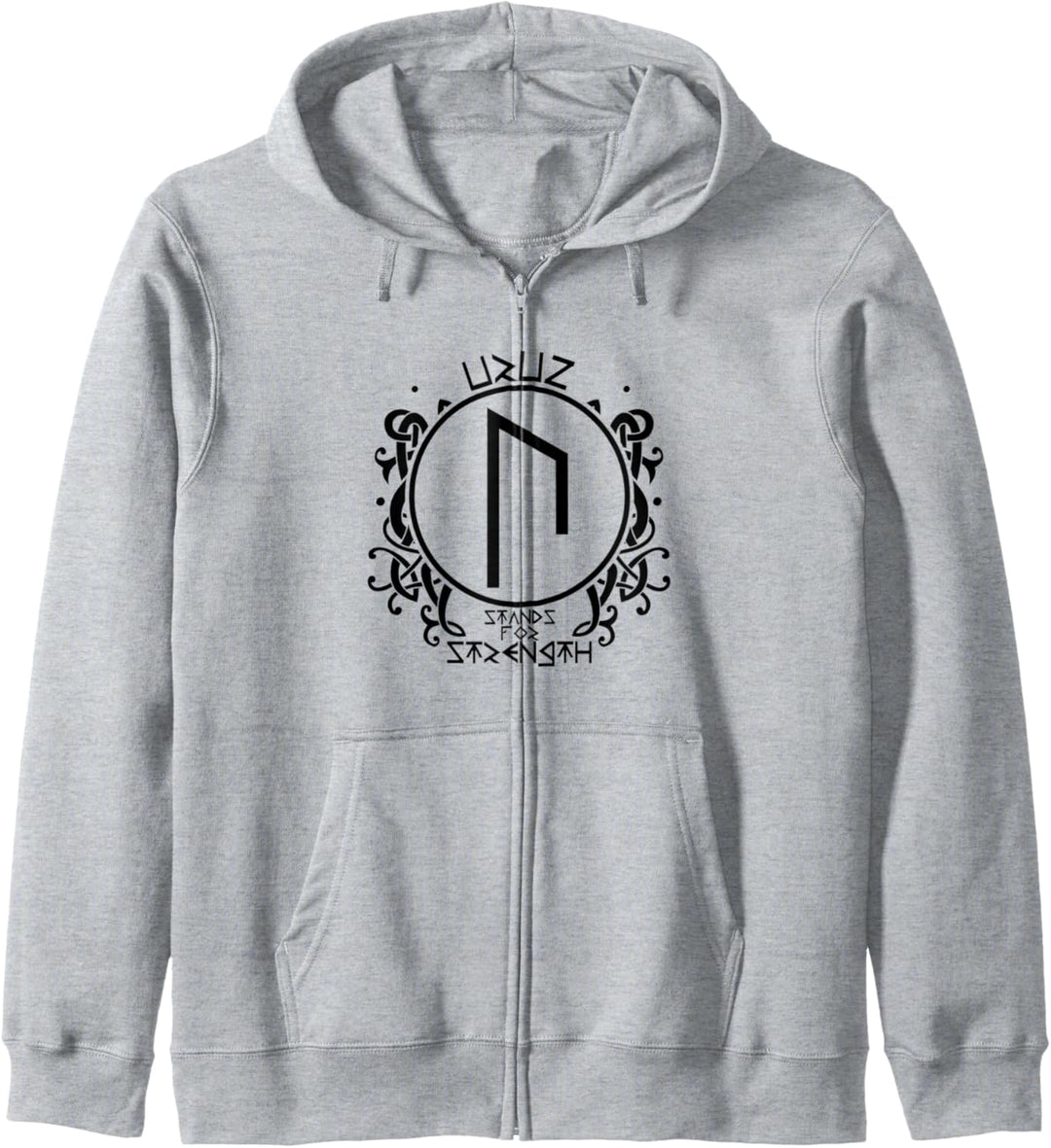 Wikinger Rune Uruz Strength keltische Rune Nordische Rune Kapuzenjacke