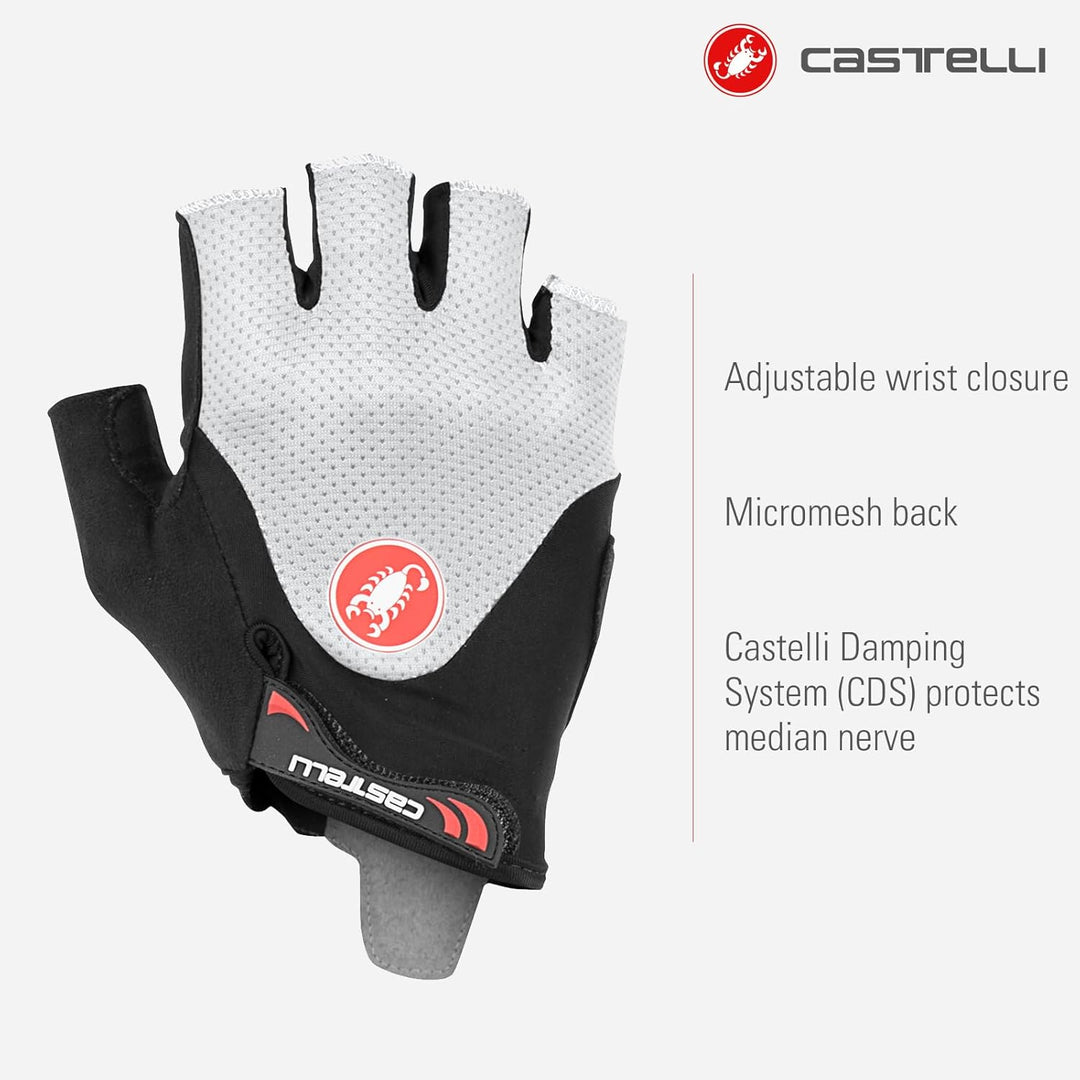 CASTELLI Herren Arenberg Gel 2 Radfahren Handschuhe XXL SCHWARZ/ELFENBEIN, XXL SCHWARZ/ELFENBEIN