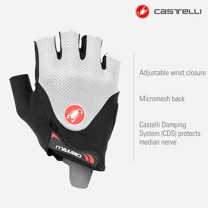 CASTELLI Herren Arenberg Gel 2 Radfahren Handschuhe XXL SCHWARZ/ELFENBEIN, XXL SCHWARZ/ELFENBEIN
