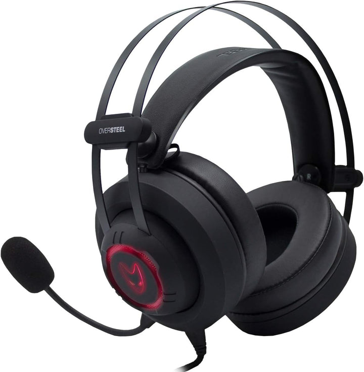 Oversteel MERCURY - RGB Gaming-Kopfhörer, Headset mit Mikrofon, Stereo-Sound, MERCURY