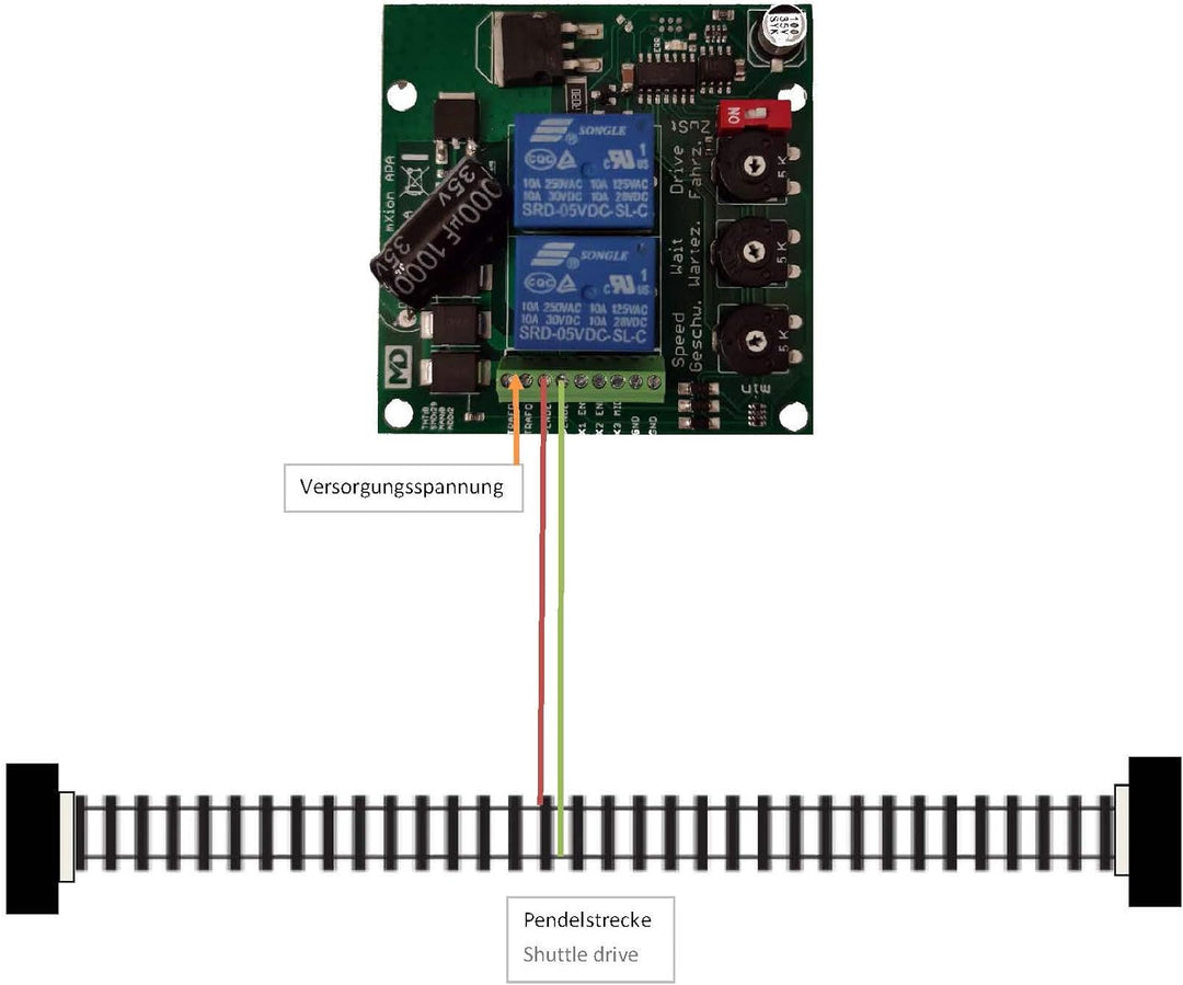 ML-Train Pendelautomatik 5 A für den analogen Fahrbetrieb - Universell für vielfältige Anwendungen -