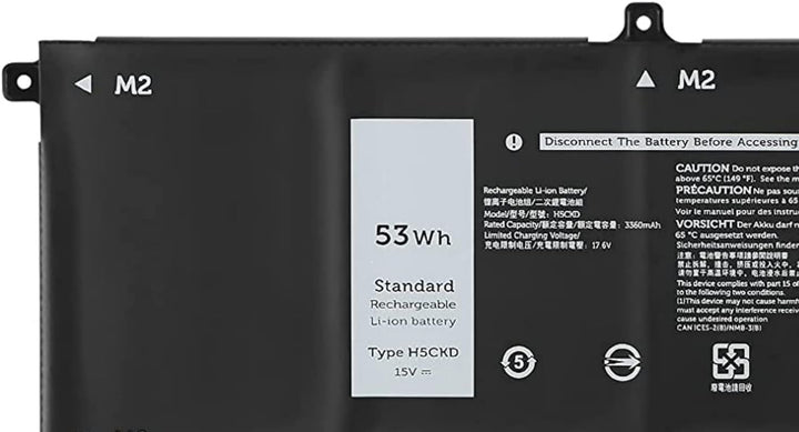 PUGASR H5CKD Laptop Akku Kompatibel mit Dell Vostro 5300 5401 5501 Latitude 3410 3510 Inspiron 5300