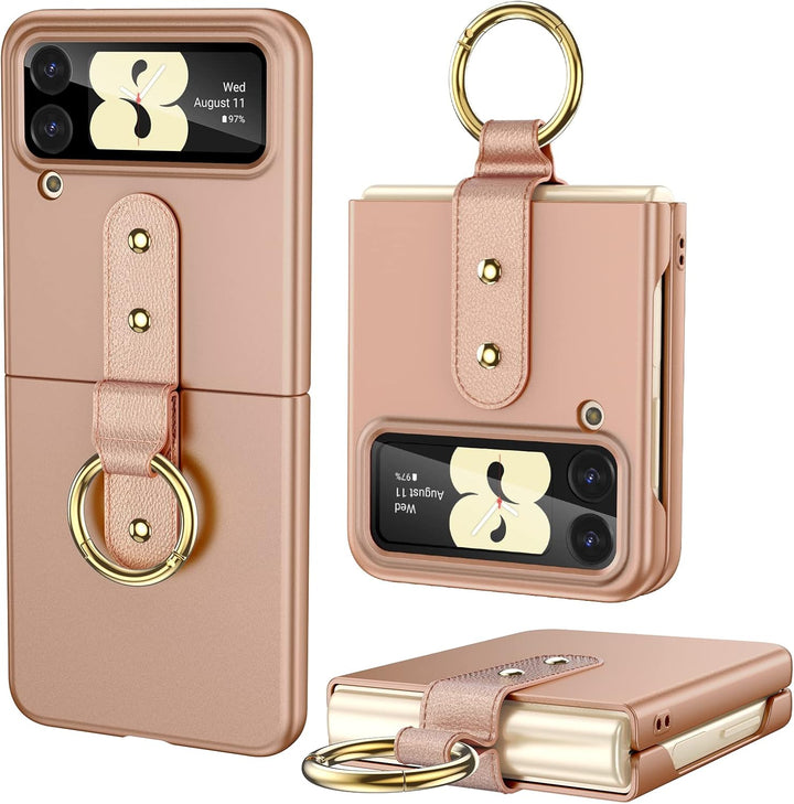 HWeggo Handyhülle für Samsung Galaxy Z Flip 4 Hülle,Ultradünne PC Samsung Z Flip 4 Schutzhülle mit ä