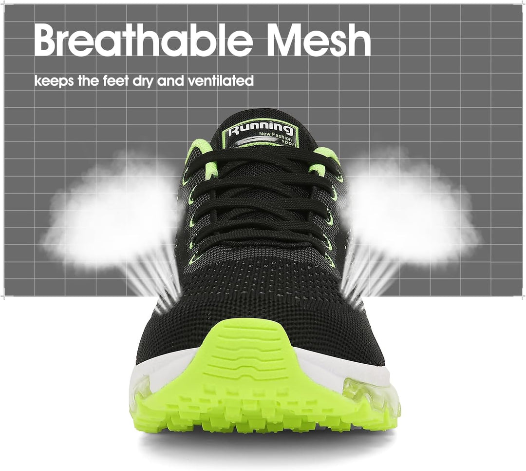 frysen Herren Damen Sportschuhe Laufschuhe mit Luftpolster Turnschuhe Profilsohle Sneakers Leichte S