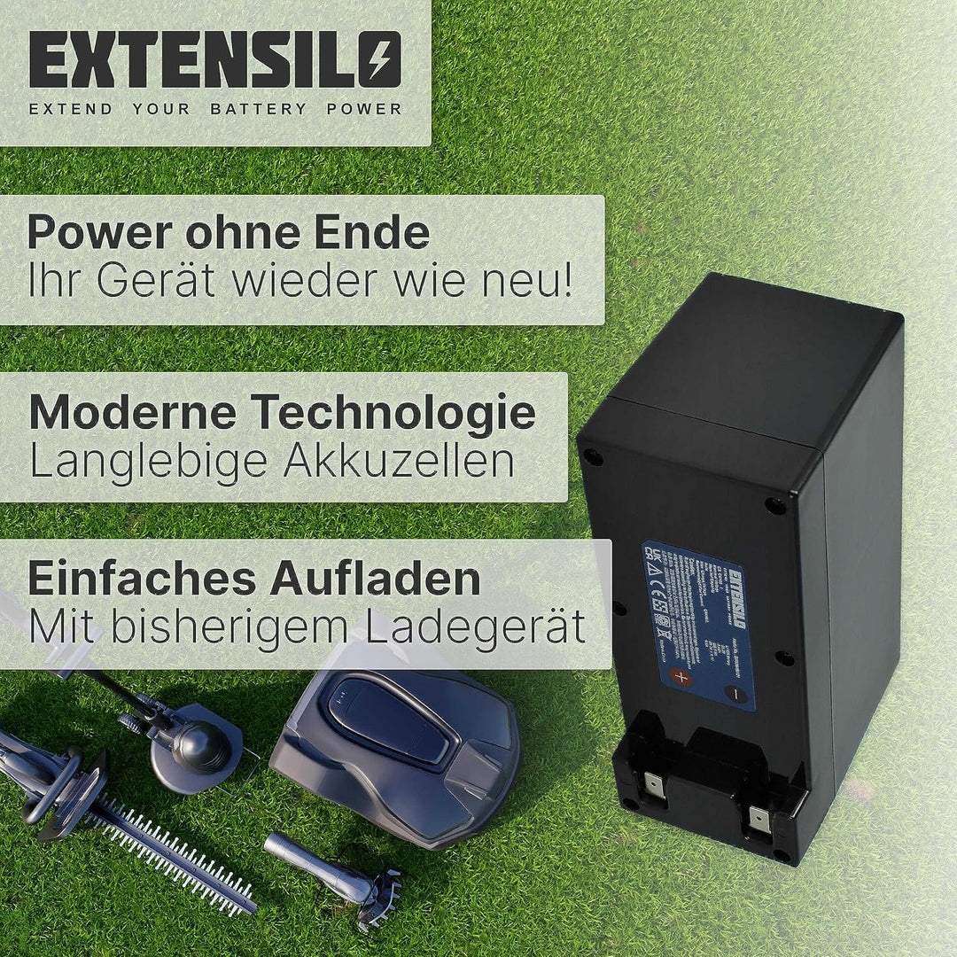 EXTENSILO Akku kompatibel mit Ambrogio L85 Deluxe Edition, L75 Evolution, L75 Elite, L85 Elite, L85