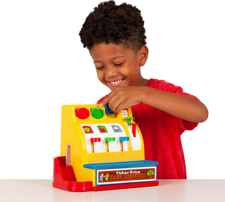 Fisher Price Classic Ladenkasse – Spielerisch Einkaufen, Lernspielzeug, Spielgeld, Interaktives Spie