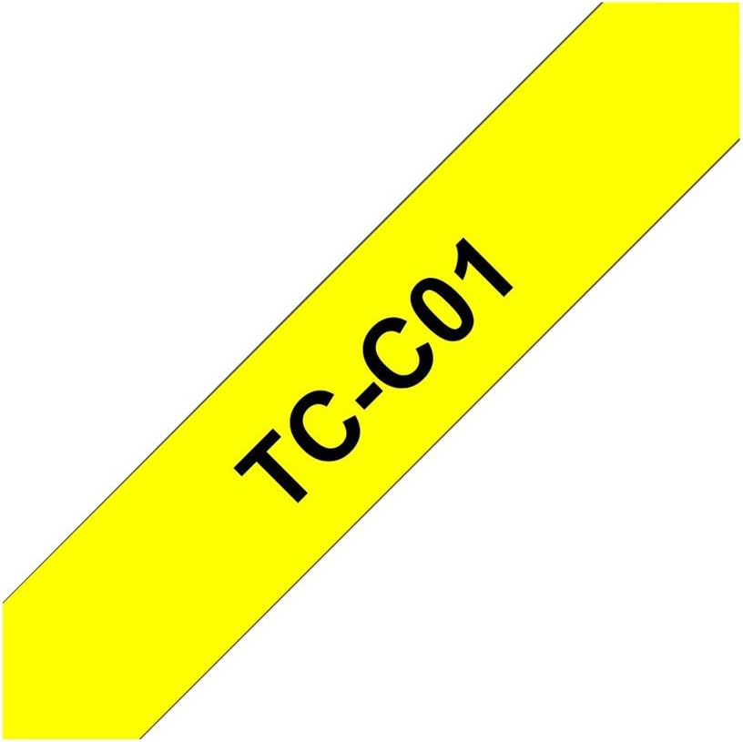 Brother TCC01 Schriftbandkassetten 12mm signal gelb/schwarz