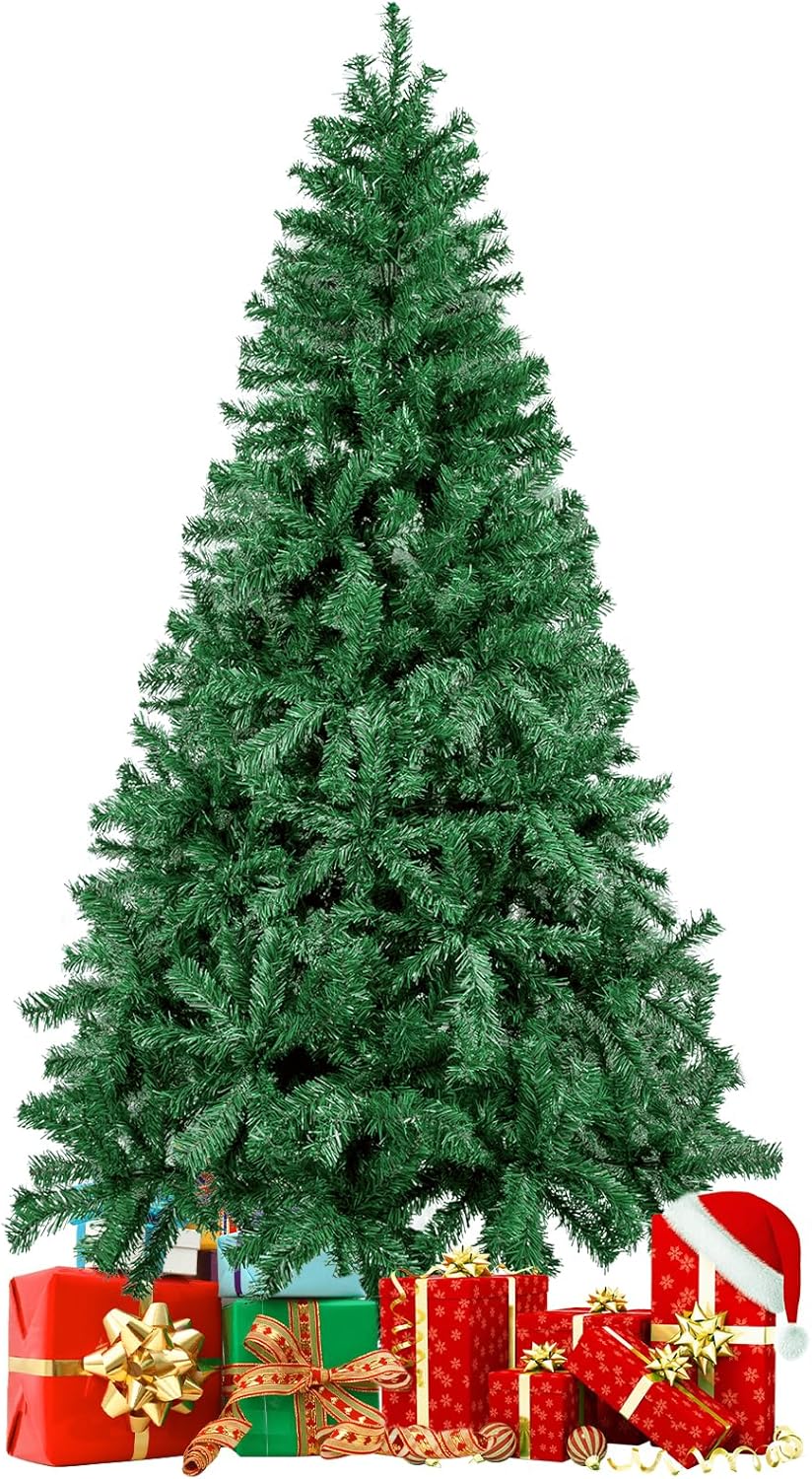 Uten 150cm Weihnachtsbaum Künstlich, Tannenbaum Christbaum Tanne Weihnachtsdeko Kunsttanne mit Metal