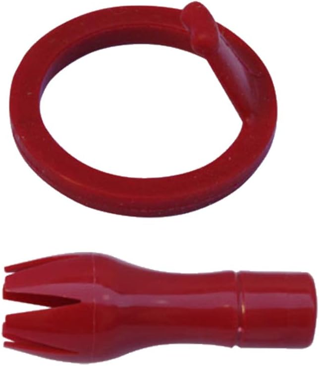 Unbekannt Set Kopfdichtung rot & Tulpentülle rot für alle iSi GWP + TWP für alle Metallköpfe