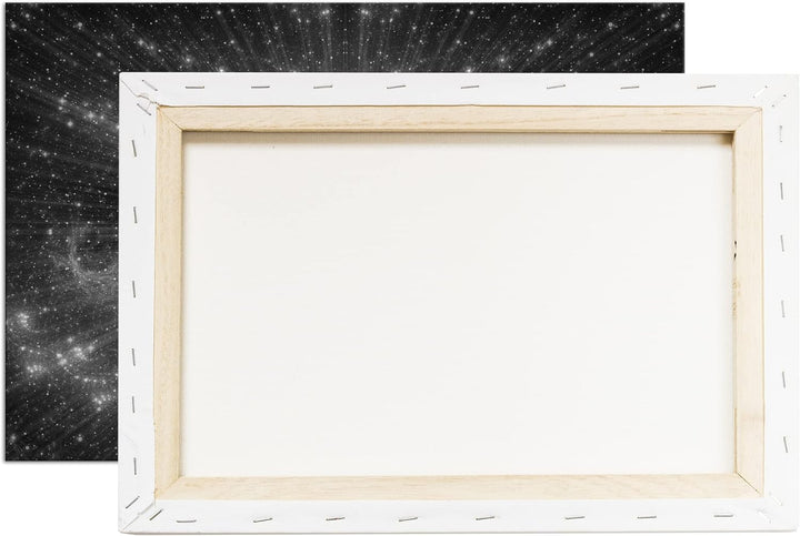 deyoli Yoga Meditation Format: 80x60 Effekt: Schwarz&Weiss als Leinwandbild, Motiv fertig gerahmt au