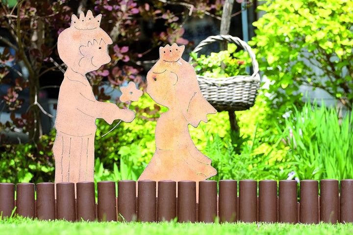 KOTARBAU® Garten-Palisade 100mm x 3,02m Braun zum Abgrenzen von Rasen und Gehwegen, Braun