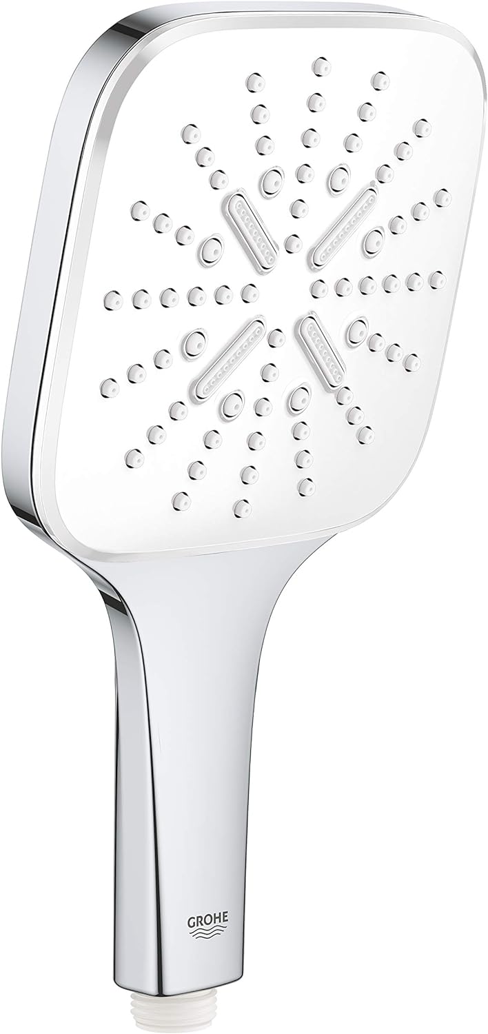 GROHE Rainshower 130 SmartActive Cube | Brause- & Duschsystem | Handbrause mit 3 Strahlarten | moon