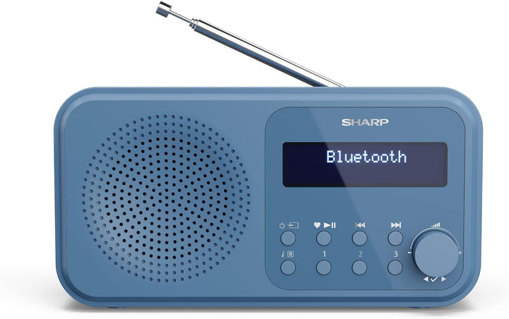 SHARP DR-P420 Portables Digitalradio (DAB/DAB+/FM mit RDS, USB, Bluetooth 5.0, 3,5mm Klinke Wecker-F