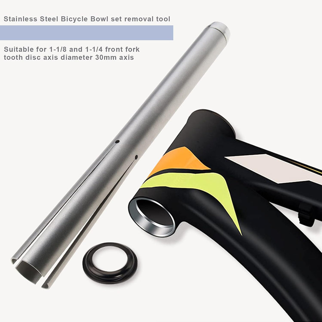 eMagTech Fahrrad-Headset-Entferner, Edelstahl, für Sportreparatur, Rennrad-Werkzeug, passend für 2,8