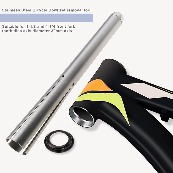 eMagTech Fahrrad-Headset-Entferner, Edelstahl, für Sportreparatur, Rennrad-Werkzeug, passend für 2,8