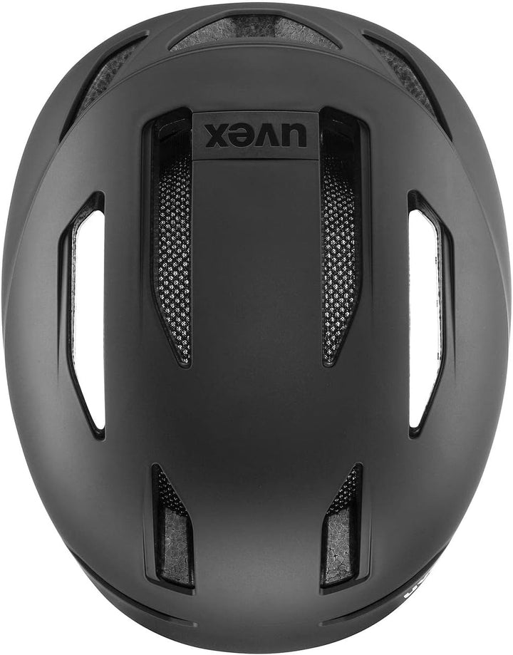 uvex urban Planet - nachhaltiger Fahrradhelm für Damen und Herren 54-58 cm Single black matt, 54-58