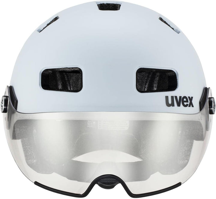 Uvex Rush Visor City Fahrrad Helm matt Light blau 2024 58-61 cm, 58-61 cm