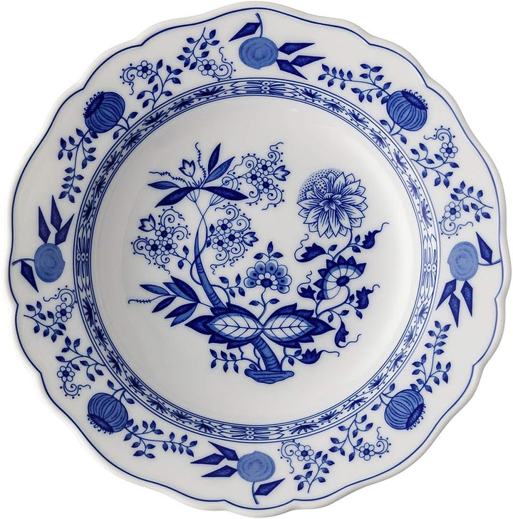 Hutschenreuther Blau Zwiebelmuster Suppenteller 23 cm Fahne