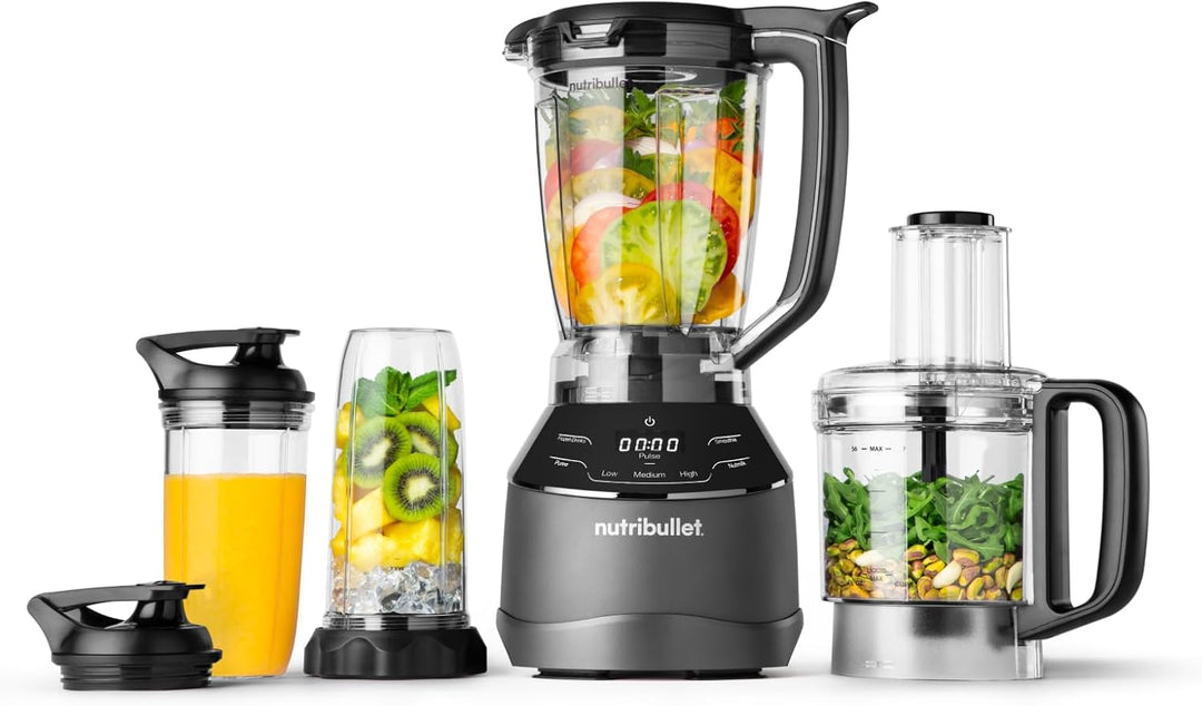 nutribullet Full Size Blender Combo, Elektrischer Mixer, Multifunktionaler Zerkleinerer, Profi, 1200