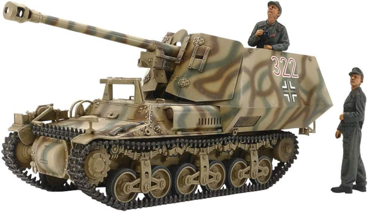 TAMIYA 35370-000 Spielzeug Militär 1:35 Deutscher Sd.Kfz.135 Marder I Jagdpanzer, Modellbausatz, Pla