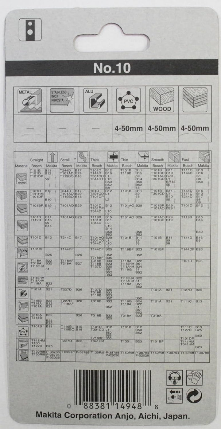 Makita Stichsaegeblatt Nummer 10, A-85818