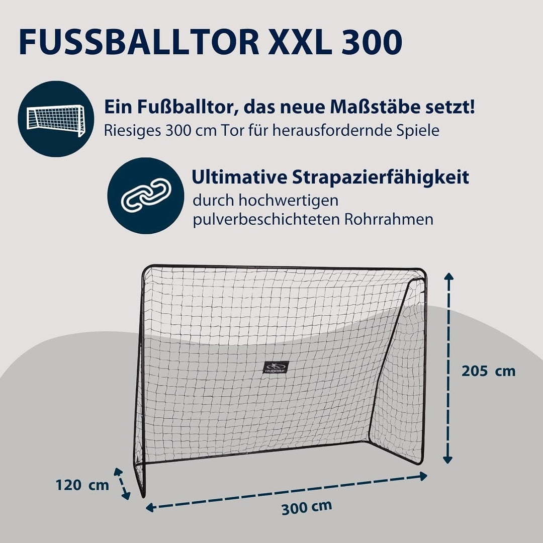 HUDORA Fussball-Tor XXL, gross - Fussballtor Garten - 76128