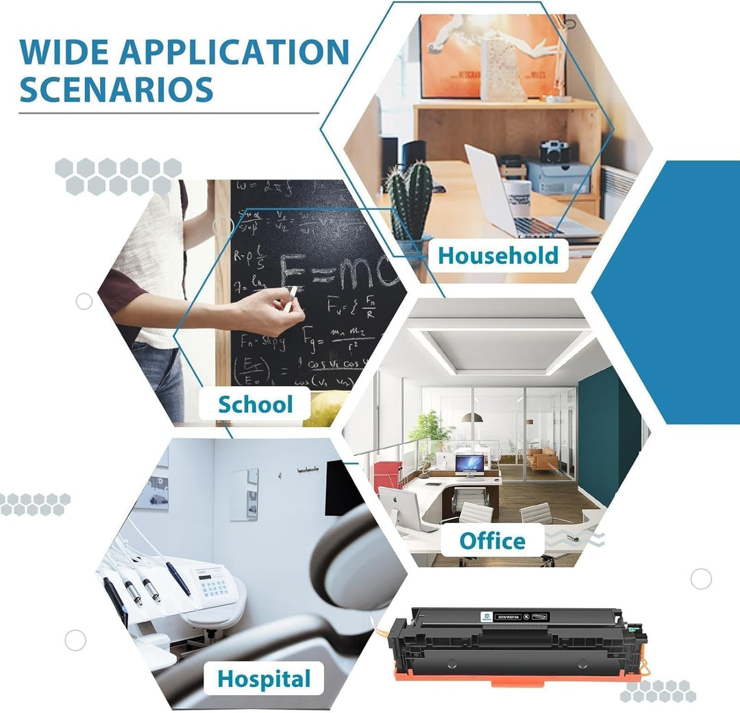 207A 207X MFP M283fdw Toner: Kompatible für HP 207A 207X Color Laserjet Pro MFP M283fdw Toner Schwar