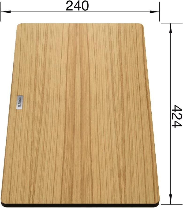 BLANCO 230700 Esche-Compound-Schneidbrett 424 x 240 mm | 42.4L x 24B cm Holz, 42.4L x 24B cm Holz