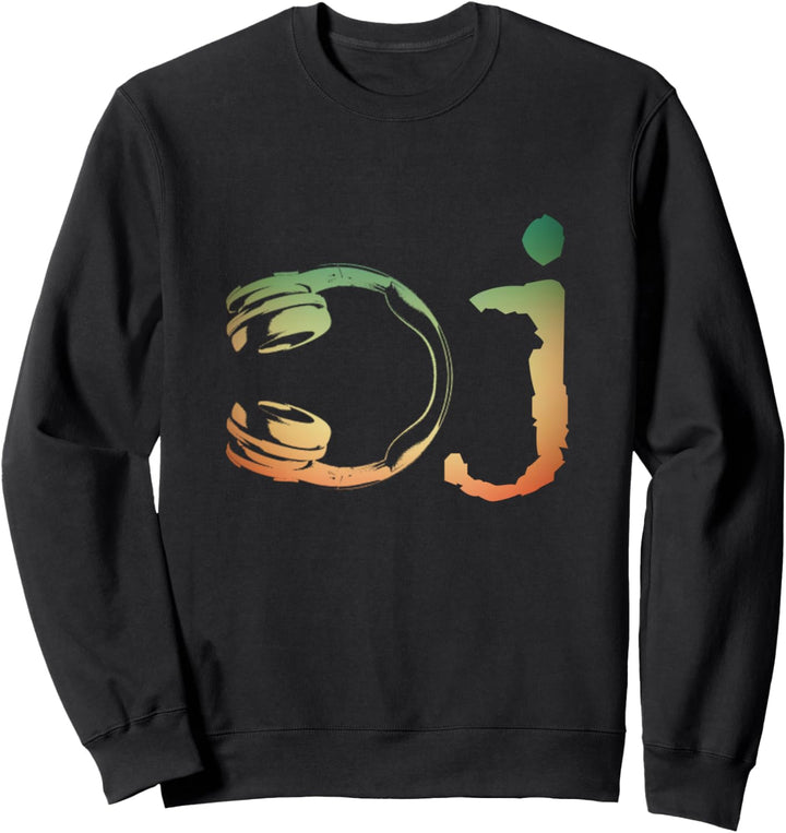 DJ Kopfhörer Discjockey Plattenspieler Mischpult Musik Sweatshirt