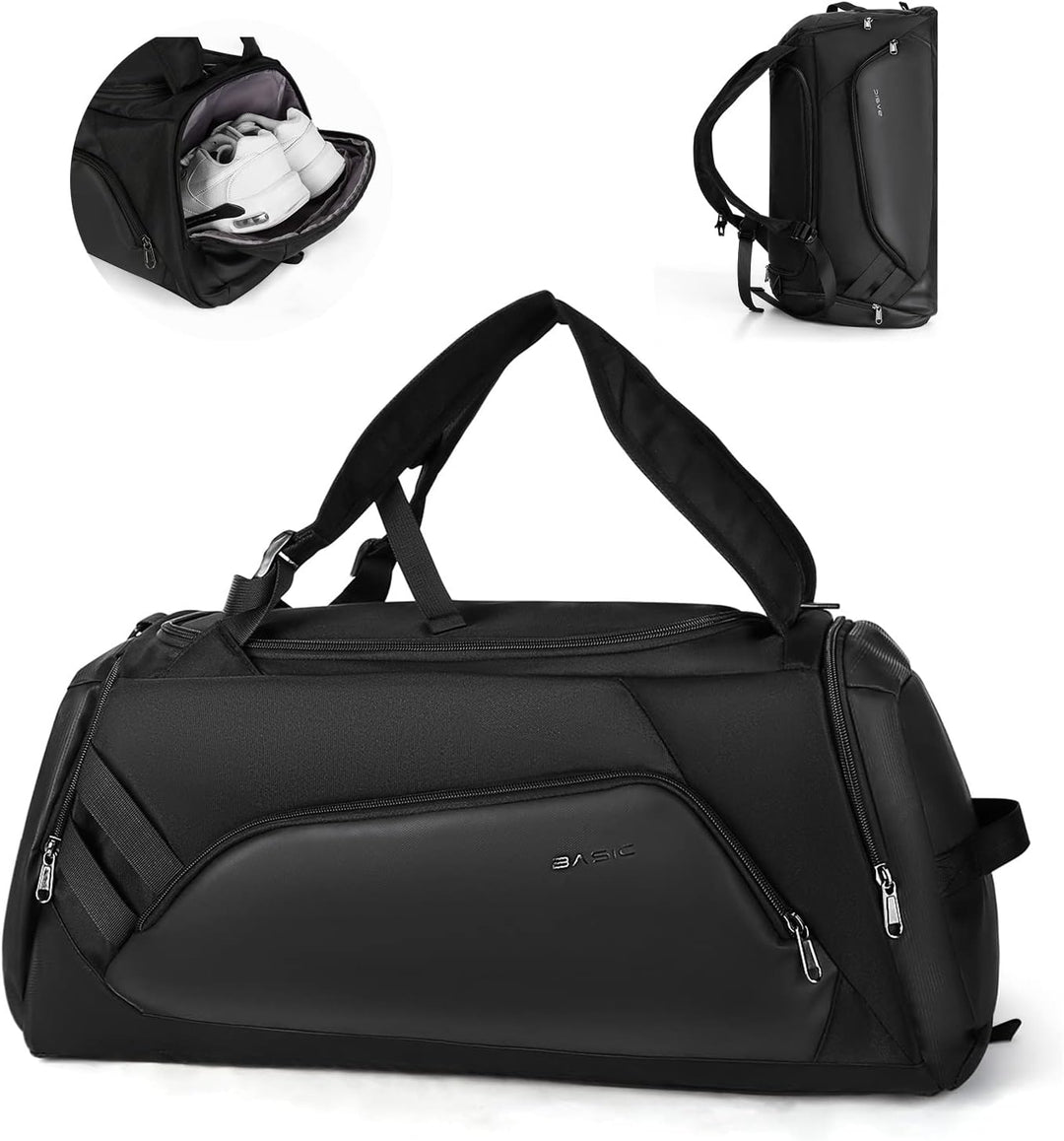 Sport Gym Bag Men,Sport Duffel Bag with Shoes Compartment and Wet Pocket Travel Duffel Bag Lightweig