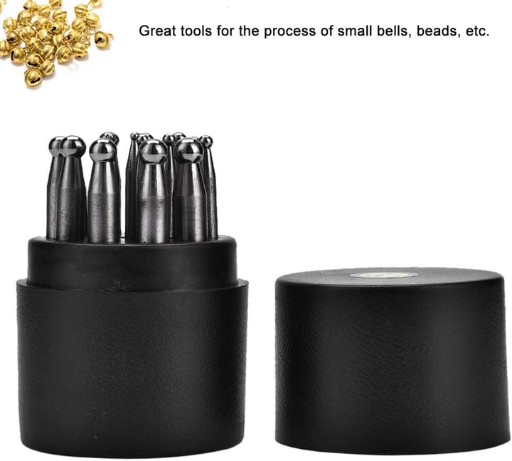 EVTSCAN Jewelry Dapping Tools, langlebig 17PCS Dapping Punches Schmuck Goldschmiedeherstellung Domin