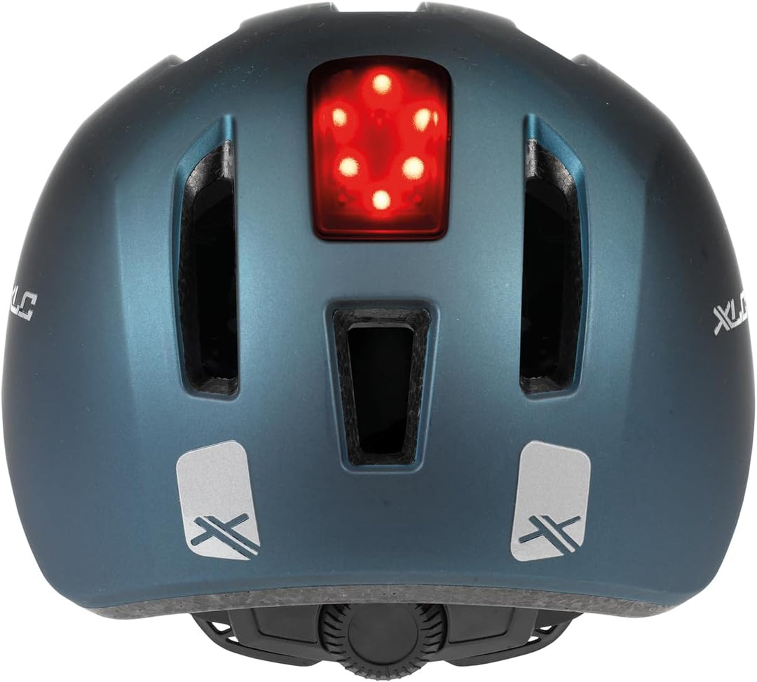 XLC City-Helm BH-C24 blau-metallic metallic blau 58-61cm, metallic blau 58-61cm