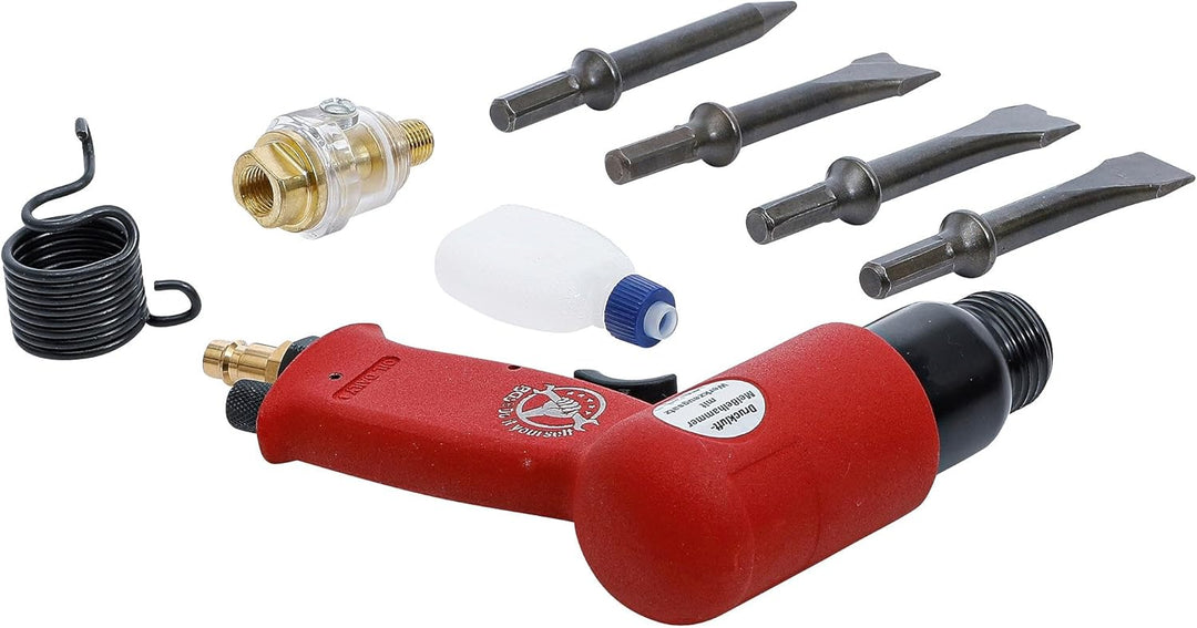 BGS Diy 3213 | Druckluft-Meisselhammer mit Werkzeugsatz | 8-tlg., Satz