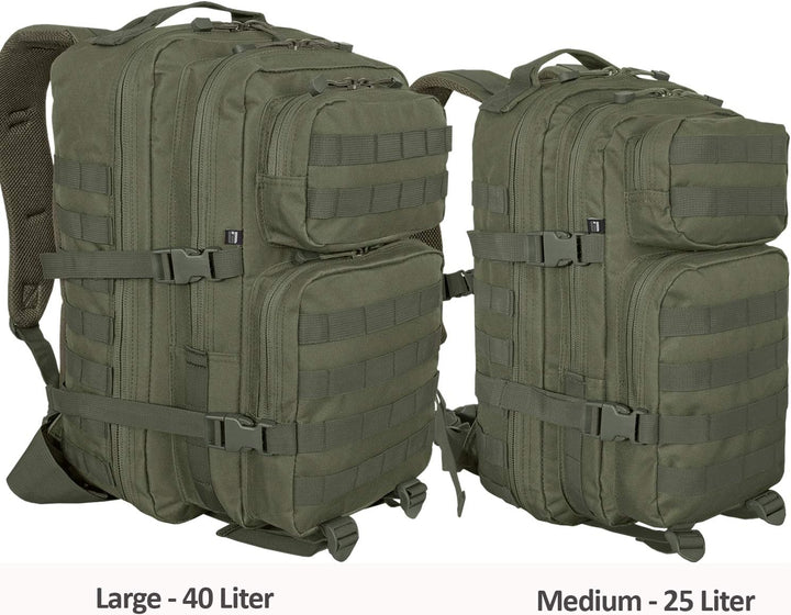 bw-online-shop US Cooper Assault Rucksack Medium - 25 Liter Oliv, Medium - 25 Liter Oliv