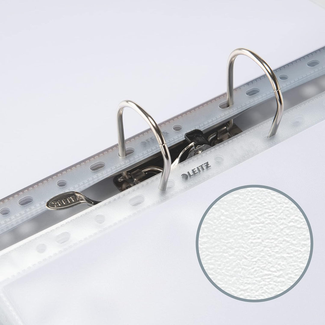 Leitz Prospekthülle, A4, PP, genarbt, dokumentenecht, farblos (100 Stück)