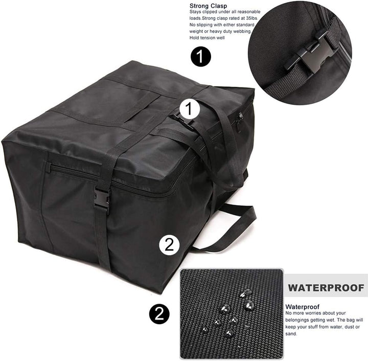 Reisetasche Extra Gross, Faltbare 900d Oxford Heavy-Duty Duffle Bag für Urlaub, Camping, Umzug, Zelt