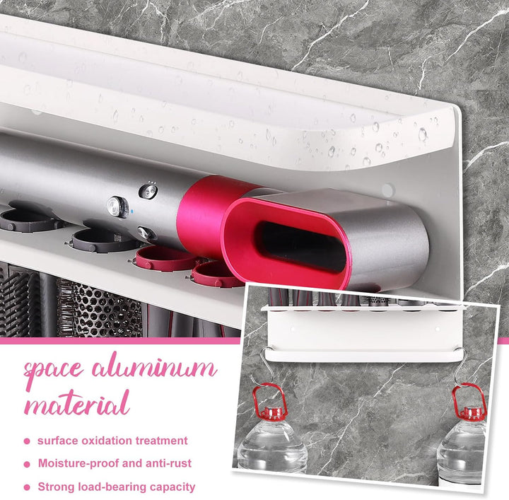 AXNSATRE Halterung Ohne Bohren für Dyson Airwrap & ZubehöR, Halterung Wandhalterung für Dyson Airwra