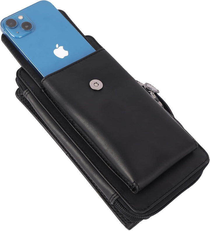 Benthill Reisebrieftasche XXL Echt-Leder - Kleine Umhängetasche aus echtem Leder - Travel Dokumenten