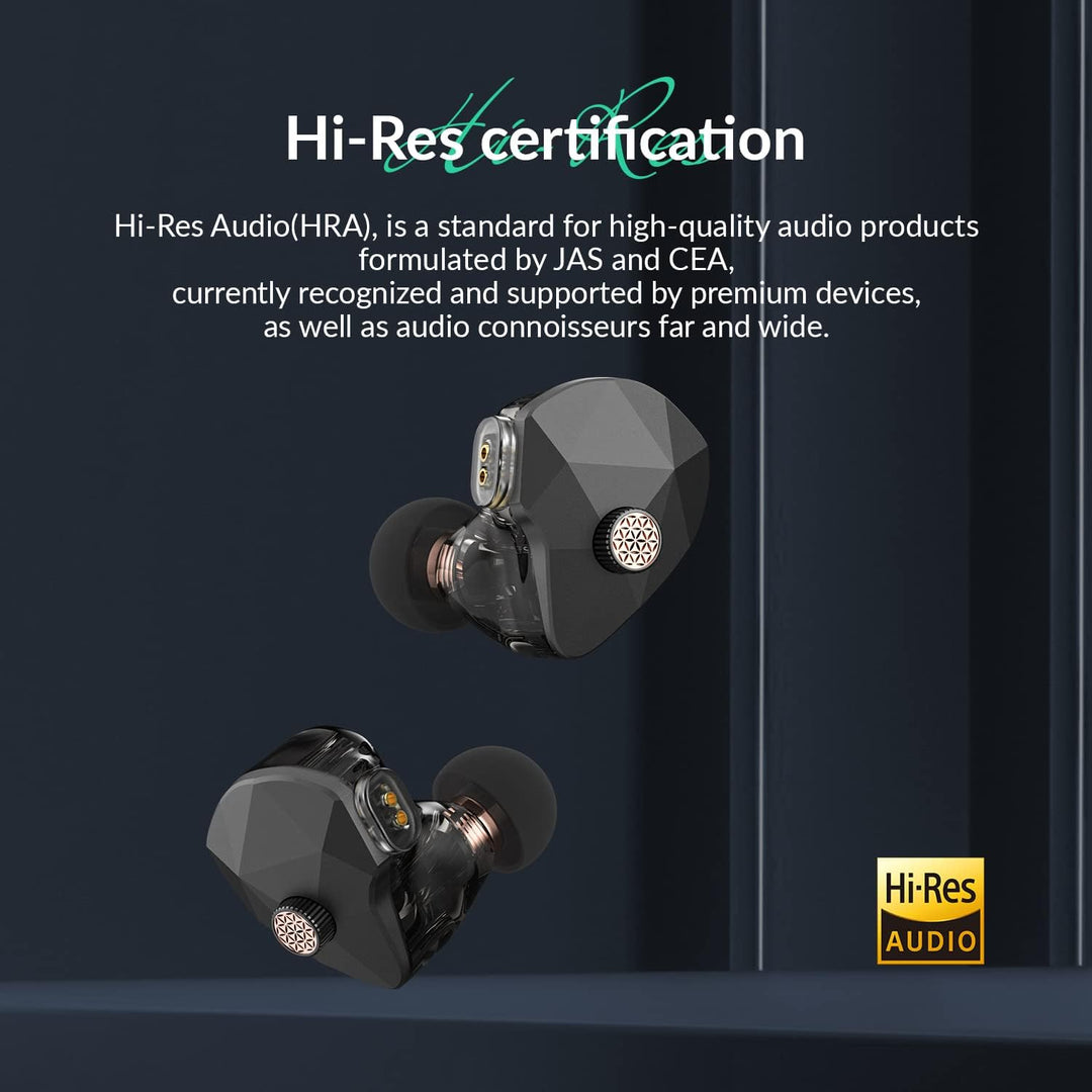 HIDIZS MM2 HiFi In-Ear-Monitor-Kopfhörer, Magneto statische Hybrid Dual Treiber, Hi-Res IEMs mit 3 T