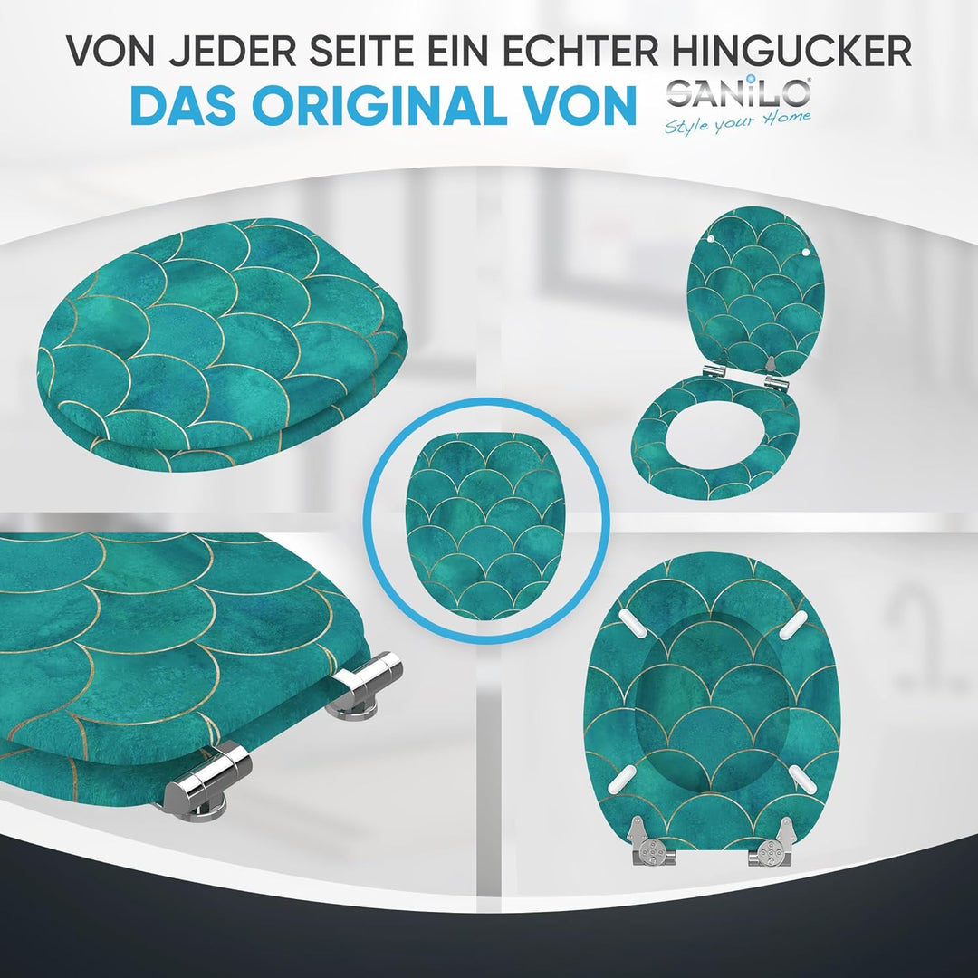 Sanilo WC Sitz mit Absenkautomatik, viele neue Toilettendeckel zur Auswahl, hochwertige Oberfläche,
