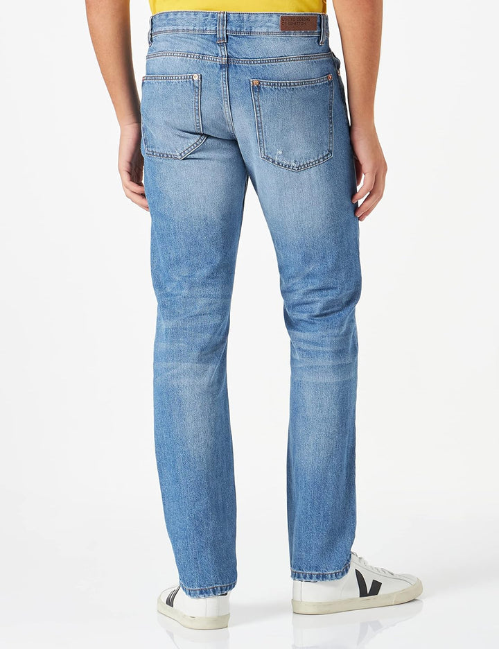 United Colors of Benetton Herren Hose 31 Blauer Denim 918, 31 Blauer Denim 918