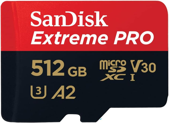 SanDisk Extreme PRO microSDXC UHS-I Speicherkarte 512 GB + Adapter & RescuePRO Deluxe (Für Smartphon