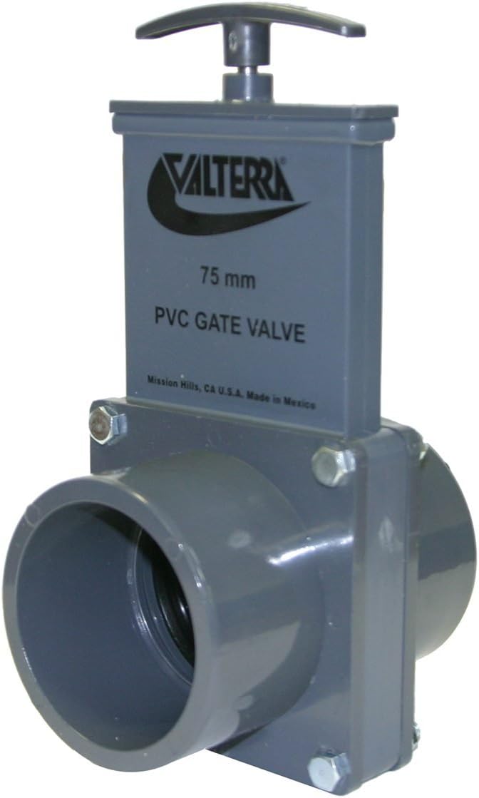 Valterra Zugschieber mit Edelstahlspindel, 2x Klebemuffe, Ø 75 mm, Ø 75 mm