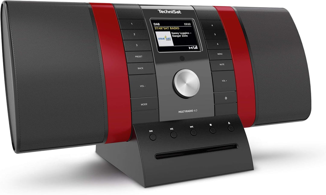 TechniSat MULTYRADIO 4.0 - Internetradio (WLAN Radio, DAB+, UKW, Spotify, Bluetooth, CD-Player, USB,