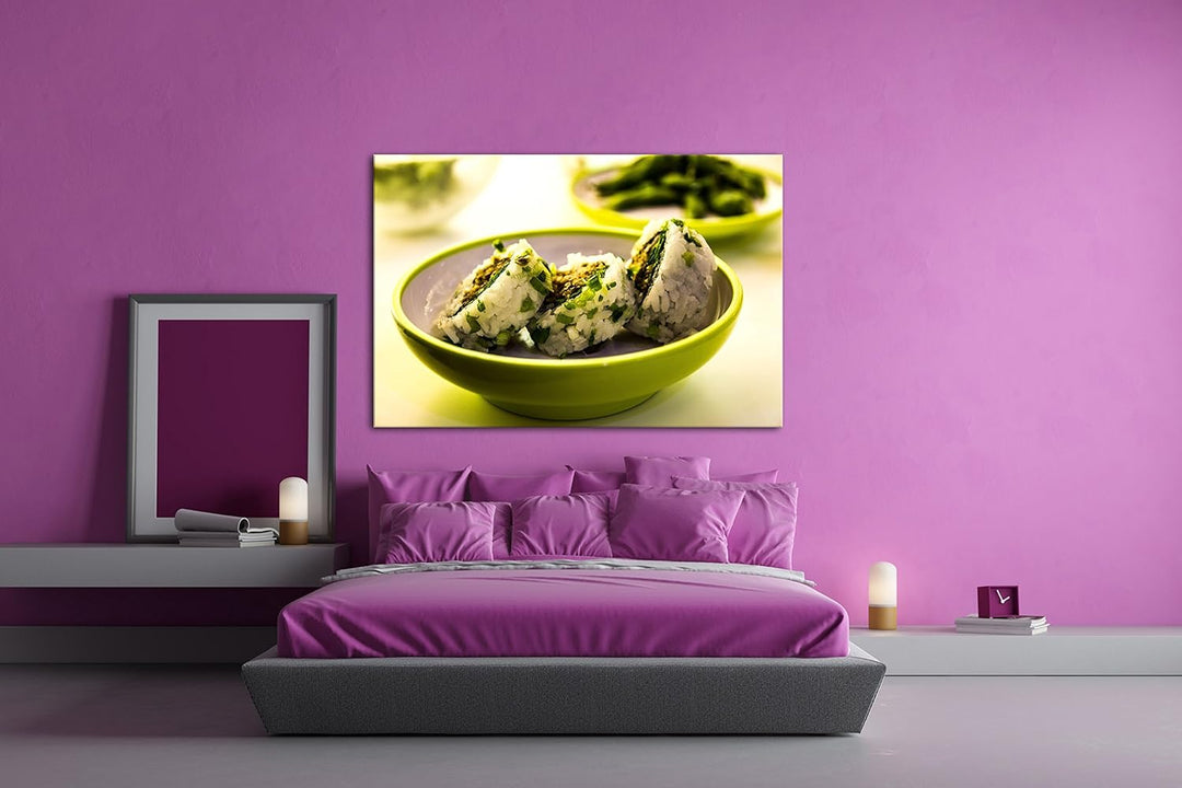 deyoli köstliches Japanisches Sushi Format: 80x60 als Leinwandbild, Motiv fertig gerahmt auf Echthol