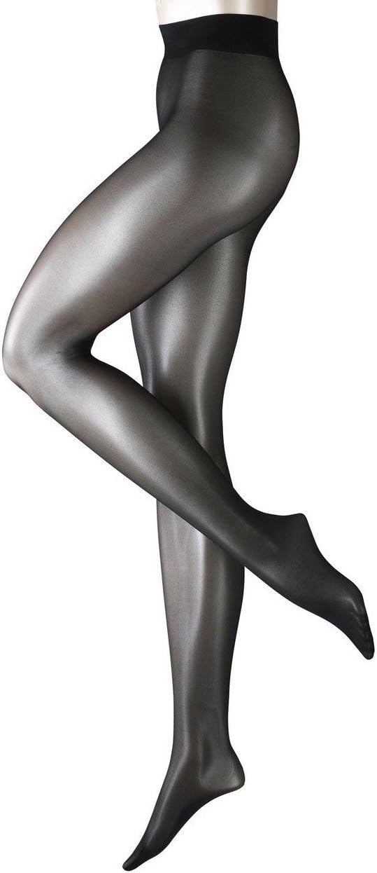 Falke Strumpfhosen Tights Seidenglatt 15 2er Pack, Grösse:M-L;Farbe:Black (3009)