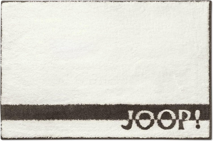 JOOP! Badteppich Logo Stripes Farbe Creme Grösse 60 x 90 cm