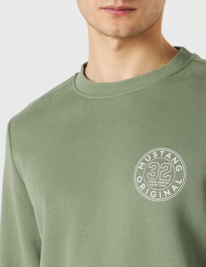 MUSTANG Herren Ben Cn Circle Sweatshirt, Sea Spray 6332